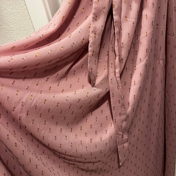 Modcloth Illuminated Elegance Chiffon Maxi Dress Size Medium - Picture 6 of 7